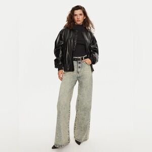 One Teaspoon Love Machines Super Wide Leg Denim Jeans Blue Dust sz 25 NWOT